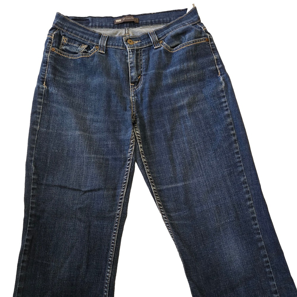 Levi's Womens Jeans 529 Curvy Bootcut 12M 31x32 unhemmed